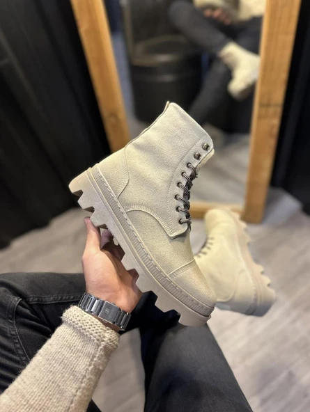 Knack Yüksek Taban Ayakkabı B-023 Vizon Süet ürün görseli