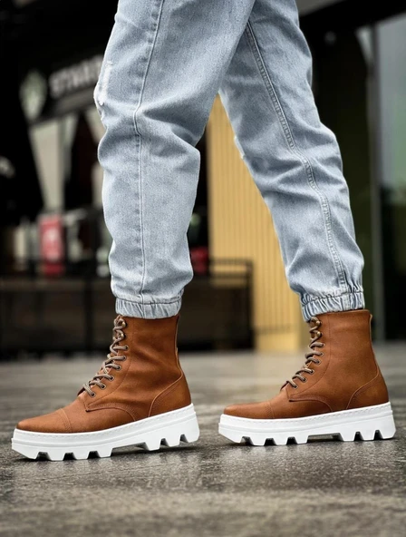 Knack Yüksek Taban Ayakkabı B-023 Taba - 3