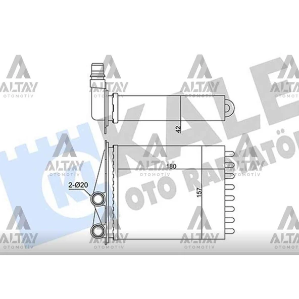 RADYATÖR KALORİFER VIVARO 02-14 / TRAFIC II 01-14 / MEKANİK ürün görseli