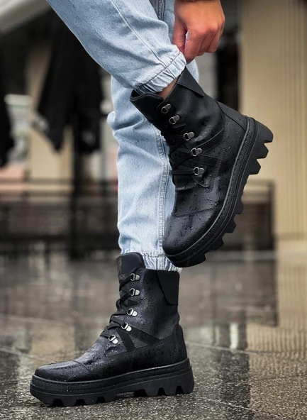 Knack Erkek Spor Bot B14 Siyah (Siyah Taban) - Resim 2