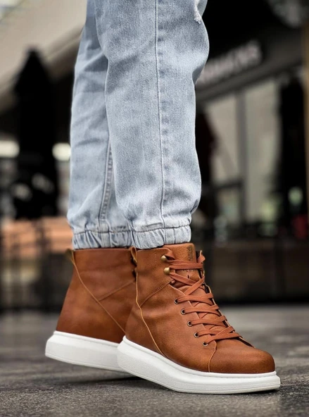 Knack Yüksek Taban Ayakkabı B-080 Taba - Resim 3