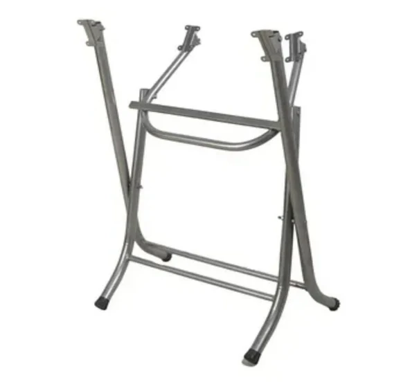 Katlanır Plastik Masa 70x120 cm Dayanıklı Metal Ayaklı Balkon, Bahçe, Piknik ve Organizasyonlar İçin! - 2