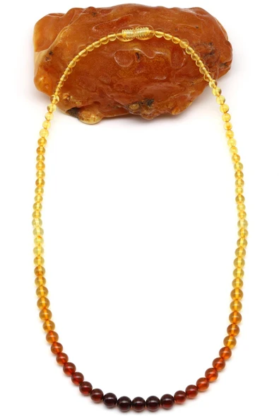 Damla Kehribar Kolye - 46 cm ürün görseli