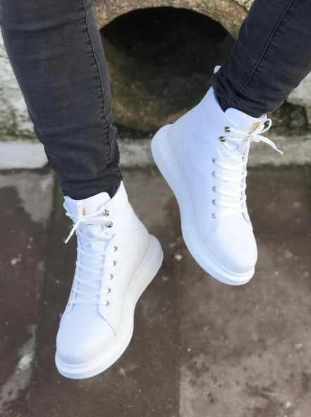 Knack Yüksek Taban Ayakkabı B-080 Beyaz - 3