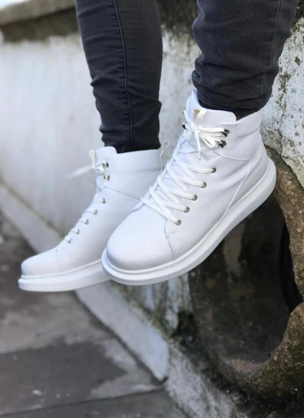Knack Yüksek Taban Ayakkabı B-080 Beyaz