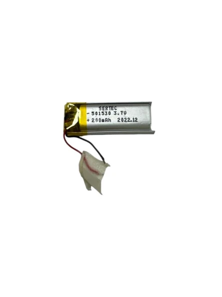 501530 3.7V 200mAh Li-Polymer Pil Devreli/1.5A (7474) ürün görseli