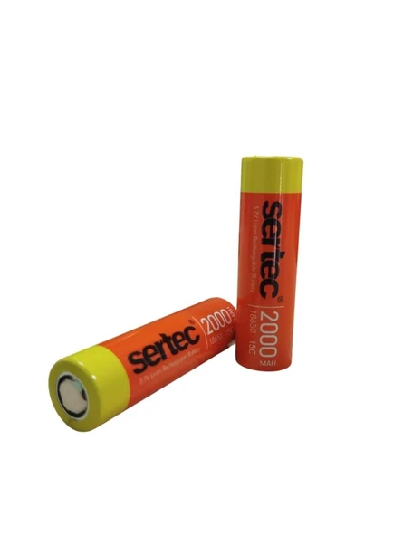 18650 3.7V 2000 Mah 15C Li-Ion Şarjlı Pil (7474) - Resim 2
