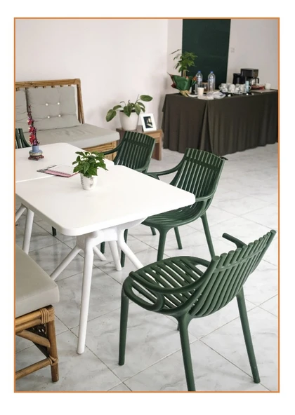 Yerli Üretim Katlanır Kare Masa 70x70 Kafe, Bahçe, Restoran ve Oteller İçin İdeal - 2
