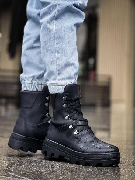 Knack Erkek Spor Bot B14 Siyah (Siyah Taban) - Resim 4