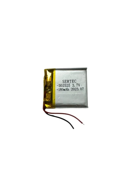 302525 3.7V 180mAh Li-Polymer Pil Devreli/1.5A (7474) ürün görseli