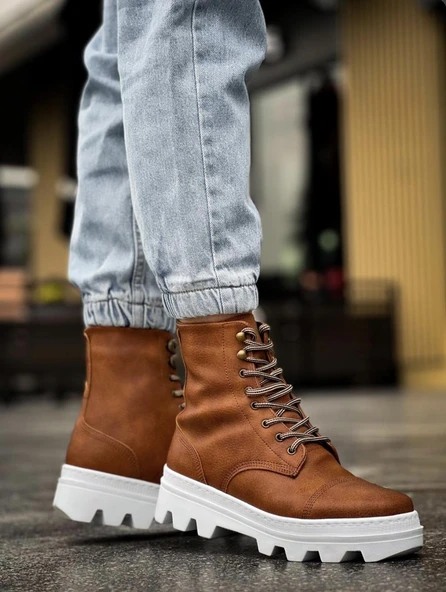 Knack Yüksek Taban Ayakkabı B-023 Taba - 4