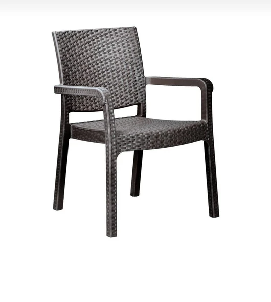 Troya 2 Kişilik Plastik Masa Sandalye Takımı Bahçe, Balkon ve Kafe İçin İdeal - Resim 2