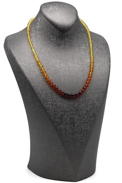 Damla Kehribar Kolye - 46 cm - Resim 2