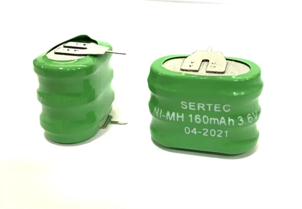 3.6V 3S1P 160 Mah 2 Pin NI-MH Buton Pil (7474) ürün görseli