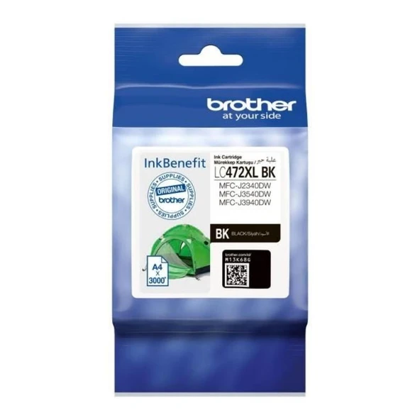 Brother LC472XLBK Black Siyah Orj. Kartuş MFC-J2340, J3540, J3940 (3K) ürün görseli