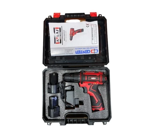 ATTLAS ECO 12V CDD-202C 2Ah Çift Akülü Matkap - A0104086 - 2