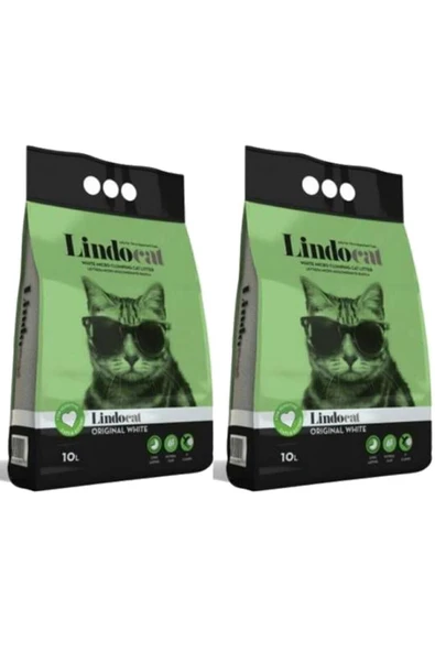 Lindocat Kokusuz Bentonit Topaklanan Ince Taneli Kedi Kumu 10 Lt 2 Adet ürün görseli
