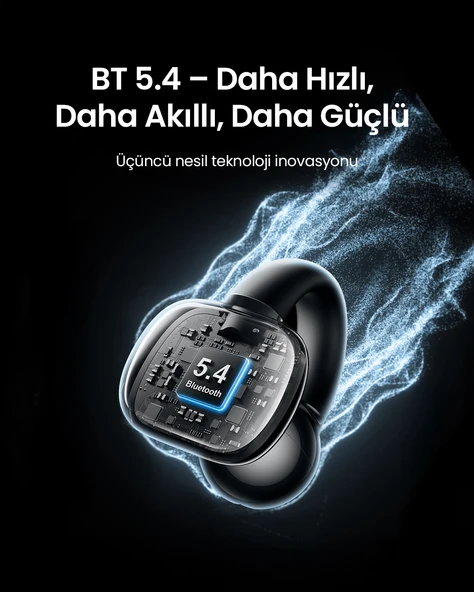 UGREEN HiTune S3 True Clip Kablosuz Kulak İçi Kulaklık, Siyah, 45785 - Resim 3