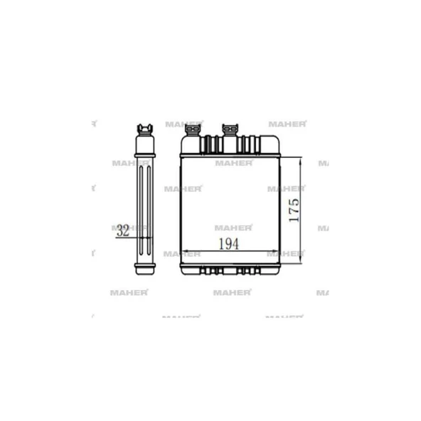 RADYATÖR KALORİFER ASTRA G  98-07 / ZAFIRA A 99-05 / ZAFIRA B 05-11 / BEHR TİPİ BRAZING ürün görseli