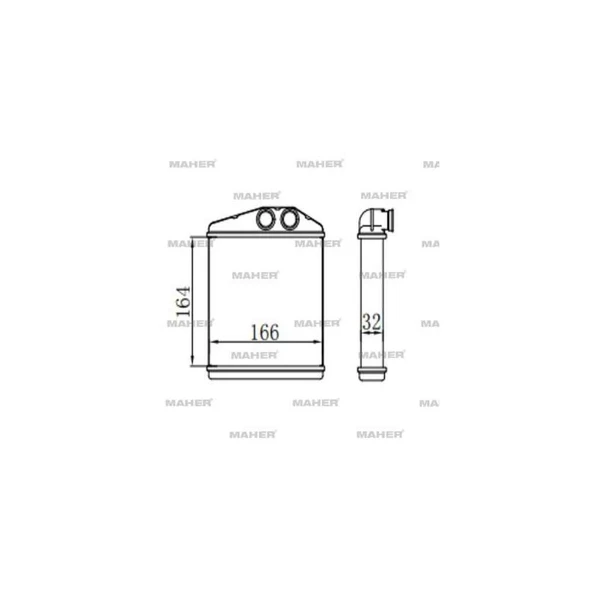 RADYATÖR KALORİFER CORSA C 00-06 / TIGRA B 04= BRAZING ürün görseli