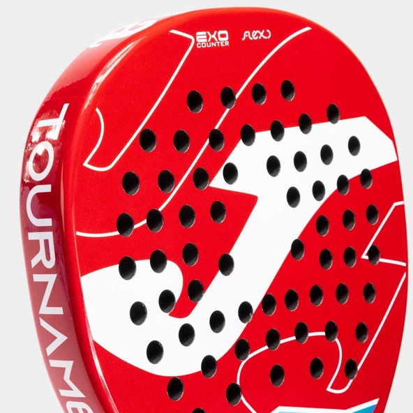 Joma Tournemant Soft Padel Raket Kırmızı Beyaz - Resim 10