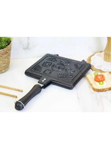 Evita Bio Granit Ocak Üstü El Tost Makinesi Siyah - 6