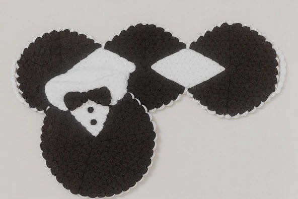 El Örgüsü Banyo Lifi - Damat Bohçası 2'li Set Çeyizlik - 6