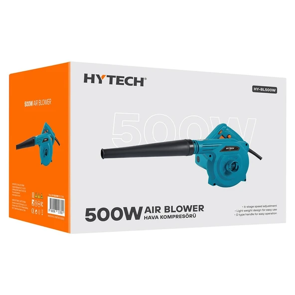Hytech HY-BL500W 6 Kademeli 500W Elektrikli Hava Üfleme Kompresörü - Toz ve Kir Temizleme Makinesi (37140) - 3