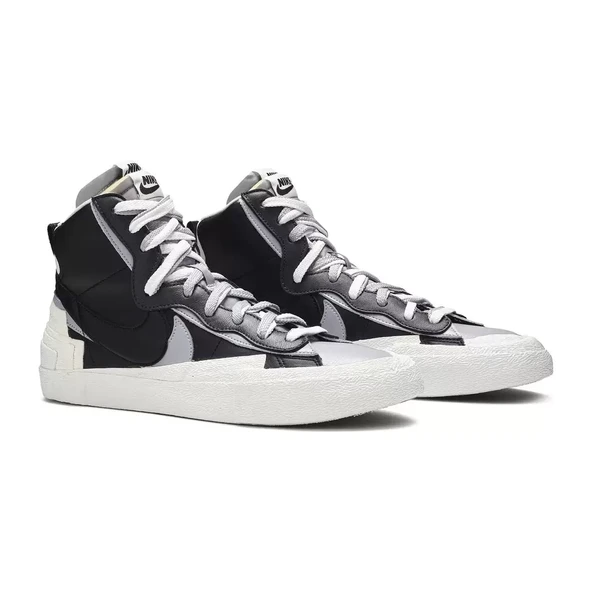 Nike Blazer Mid x Sacai Black Wolf Grey - 4