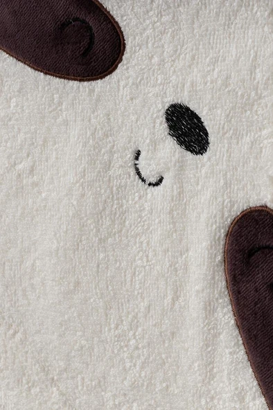 Bebitof %100 Pamuk Rakun Desenli Kutulu Bebek Bornoz Seti BBTF.EKR.30048 - 3