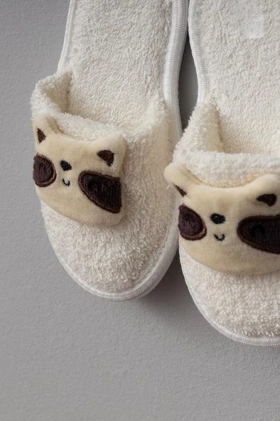 Bebitof %100 Pamuk Rakun Desenli Kutulu Bebek Bornoz Seti BBTF.EKR.30048 - 4