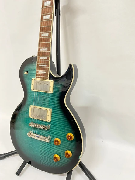 Cort CR250 Dark Blue Burst Elektro Gitar - OUTLET Kozmetik Defolu (SIFIR ÜRÜN Ton ve Sap Dengesi Sorunsuz) - Resim 5