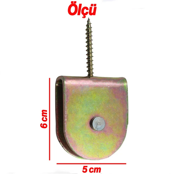 Bayrak Makarası Vidalı Dış Mekan Paslanmaz Çelik Dayanıklı Türk Bayrağı İpi Tutucu Aparat Sistem - Resim 2