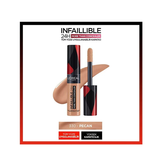Loreal Paris Infaillible 24H More Than Concealer 330 Pecan 11 ml ürün görseli