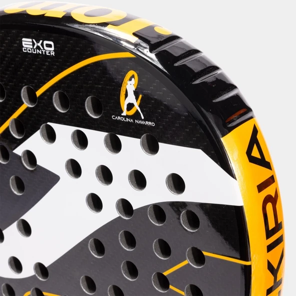 Joma VALKIRIA PRO Padel Raket Siyah Turuncu - 4