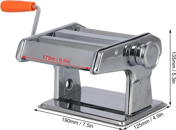 New Life Paslanmaz Çelik Makarna & Erişte Makinesi - Resim 2