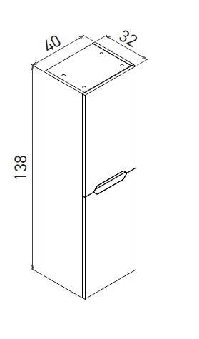 Orka Lena 100 cm Mat Beyaz Çekmeceli  Banyo Dolabı Takımı ve Boy Dolabı - Resim 3