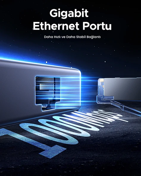 UGREEN 7-in-1 Type-C Giriş 1xUSb-C 100W PD, 1x4K/60Hz HDMI, 1xUSB-A 3.0, RJ45, SD, TF Port Çoklayıcı Hub, 45155 - 10