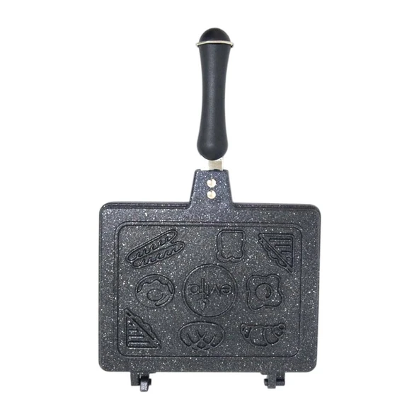 Evita Bio Granit Ocak Üstü El Tost Makinesi Siyah - 3