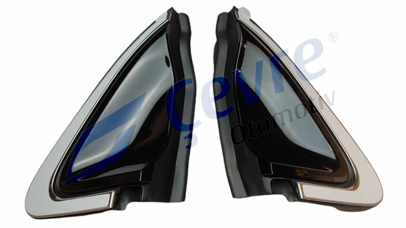 Arka Kapı Açma Yuvası Köşe Plastiği Üçgeni Krom Sağ - Renault Clio 5 833302841R 833308904R - Resim 3