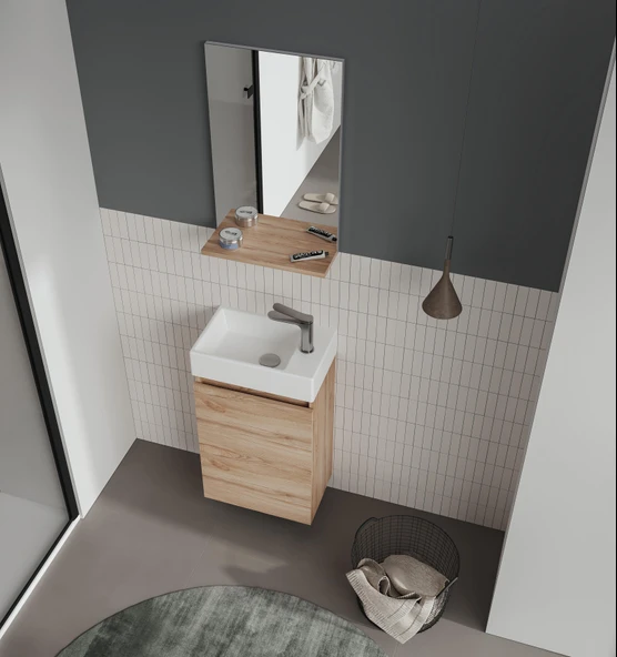 Orka Conza 45 cm Legnano Banyo Dolabı Takımı - Resim 2