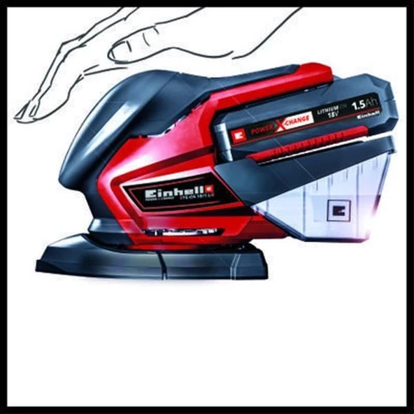 Einhell TE-OS 18-150 Li Solo Avuç İçi Üçgen Zımpara - Resim 3