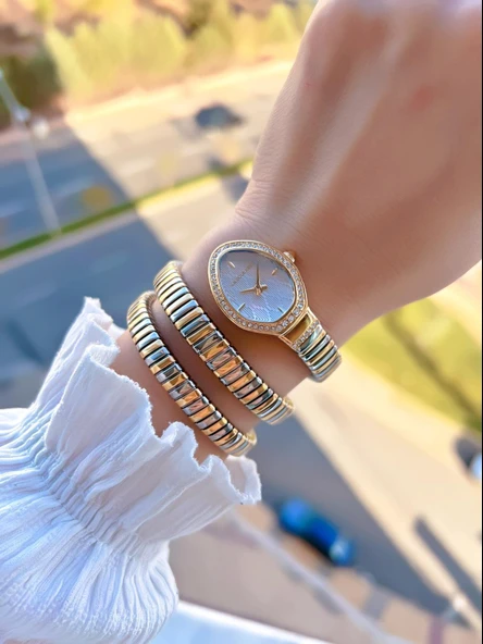 U.S.Polo Assn. Çelik Kordon Ve Kasa Kararma Renk Atma Yapmaz 2 Yıl Garantili Kadın Kol Saati MDL.04 - Resim 2