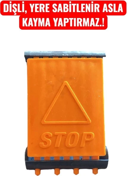 2 li Araç Teker Takozu  Plastik Çivili Kaymaz Dayanıklı Set - Resim 4