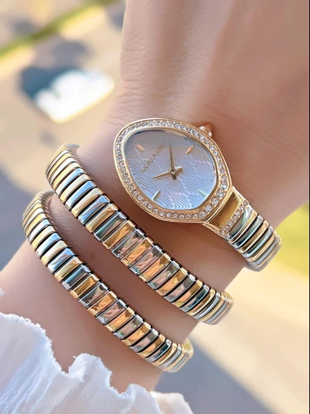 U.S.Polo Assn. Çelik Kordon Ve Kasa Kararma Renk Atma Yapmaz 2 Yıl Garantili Kadın Kol Saati MDL.04 ürün görseli