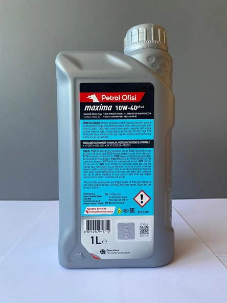 Petrol Ofisi Maxima 10W-40 1 Litre Yağ Yakma Önleyici Sentetik Motor Yağı (09/2025 Üretim) - 3