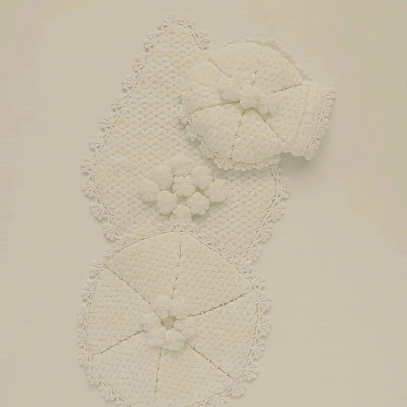 El Örgüsü 3'lü Banyo Lifi - %100 El Yapımı, Doğal, Uzun Ömürlü - 9