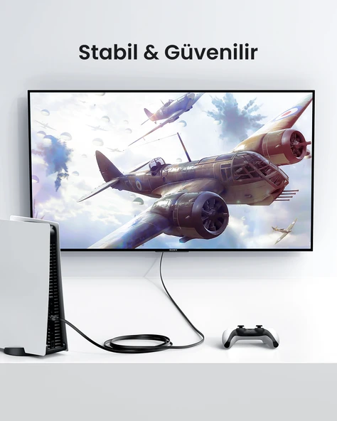 UGREEN CAT6 Flat Ethernet Kablosu, 3 Metre, Siyah, 50175 - Resim 3