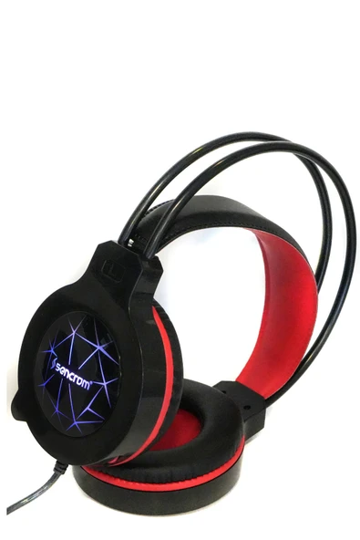 SNRELK  sencrom X5 RGB GAMİNG OYUNCU KULAKLIĞI MİKROFONLU 3,5MM - Resim 7