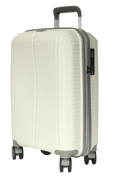 GRND 10728 PP SIRIUS- Büyük + Orta + Kabin Boy Valiz / Bavul Seti - Kemik/Şampanya - 3